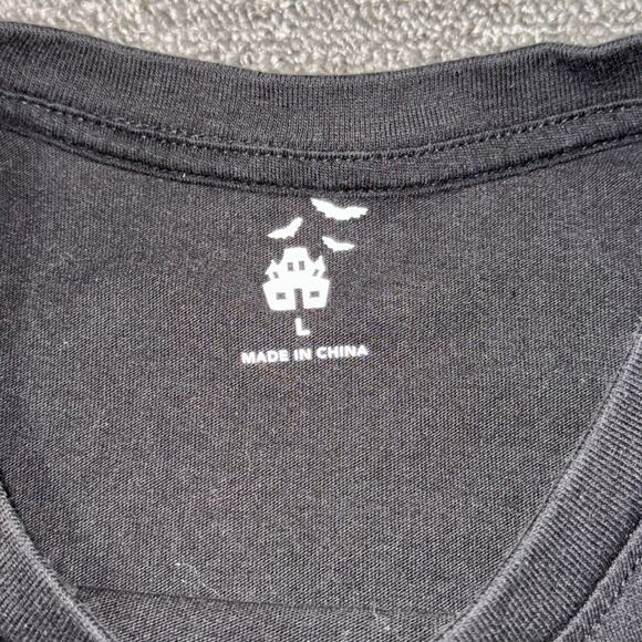 Halloween T-Shirt Mummy Staying Alive Novelty Adult Size Large Casual Black - Picture 4 of 7